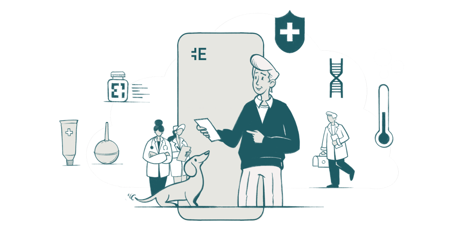 Illustration der Anwendung vom E-Rezept für die Zielgruppe "Bevölkerung"